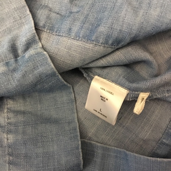 New York & Company Chambray Utility Romper Size L NWOT - Picture 9 of 16